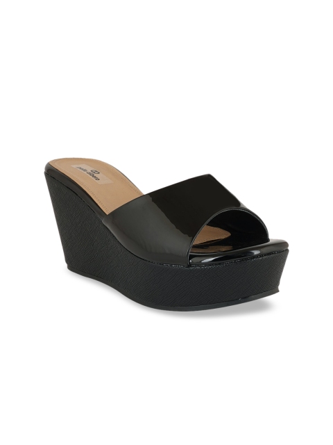 

pelle albero Black Wedge Sandals