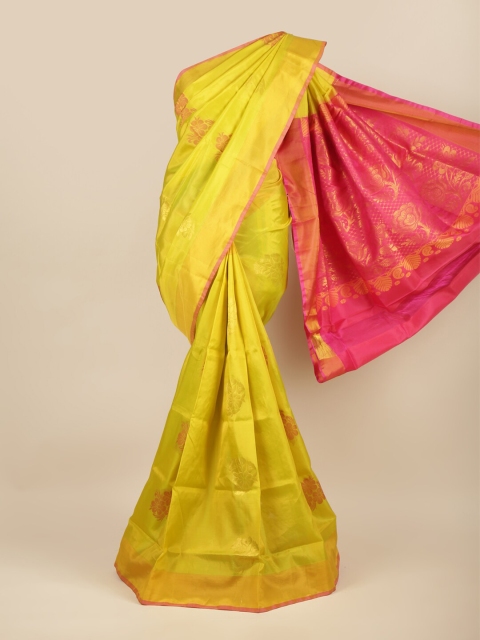 

Pothys Green & Pink Woven Design Zari Art Silk Saree