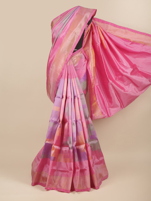 

Pothys Lavender & Pink Zari Art Silk Saree