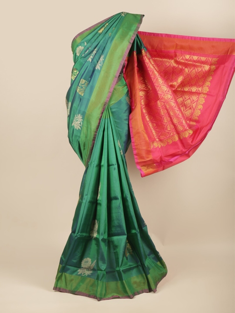 

Pothys Woven Green & Pink Design Art Silk Saree