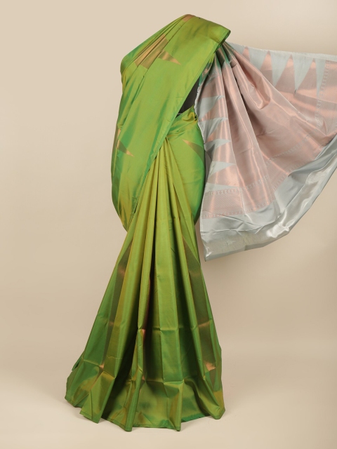 

Pothys Green & Grey Woven Design Zari Art Silk Saree