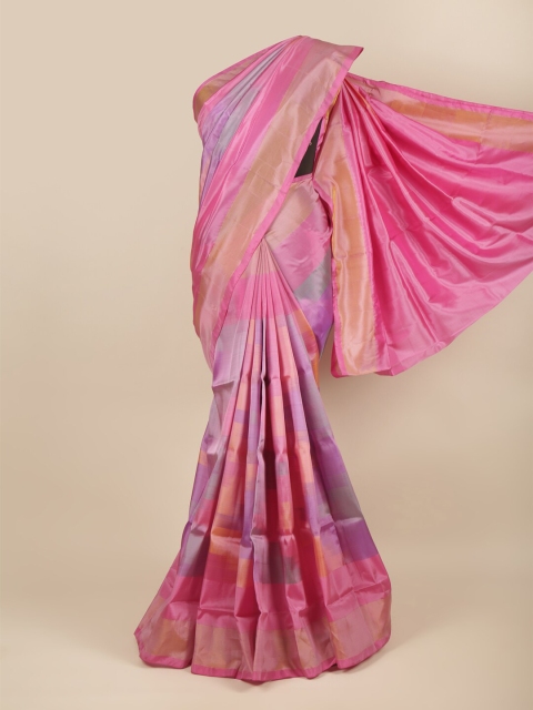 

Pothys Lavender & Pink Striped Zari Art Silk Saree