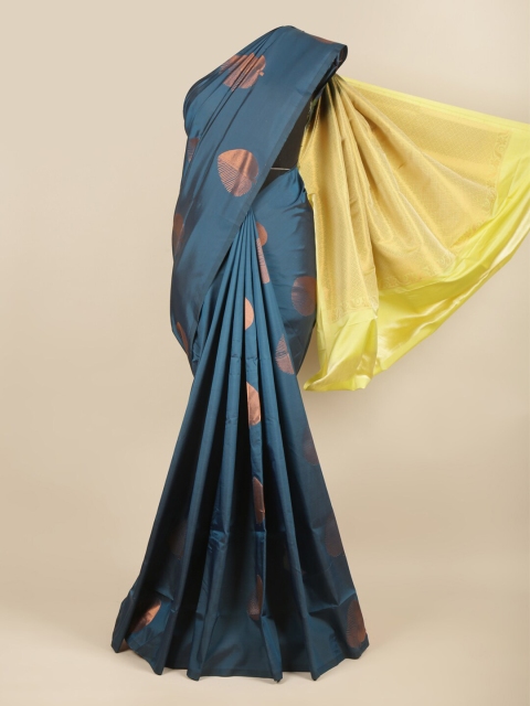 

Pothys Blue & Yellow Ethnic Motifs Zari Art Silk Saree