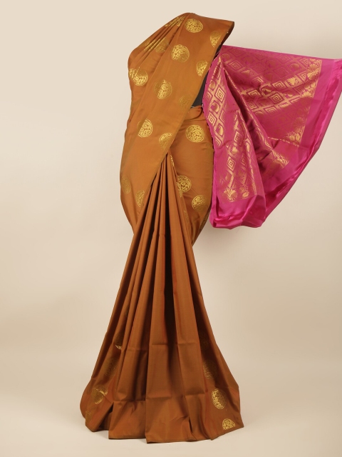 

Pothys Rust & Fuchsia Ethnic Motifs Zari Art Silk Saree