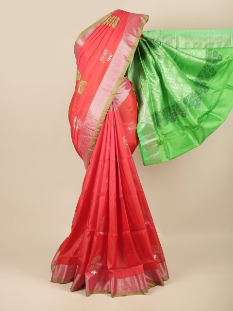 

Pothys Red & Green Woven Design Art Silk Saree