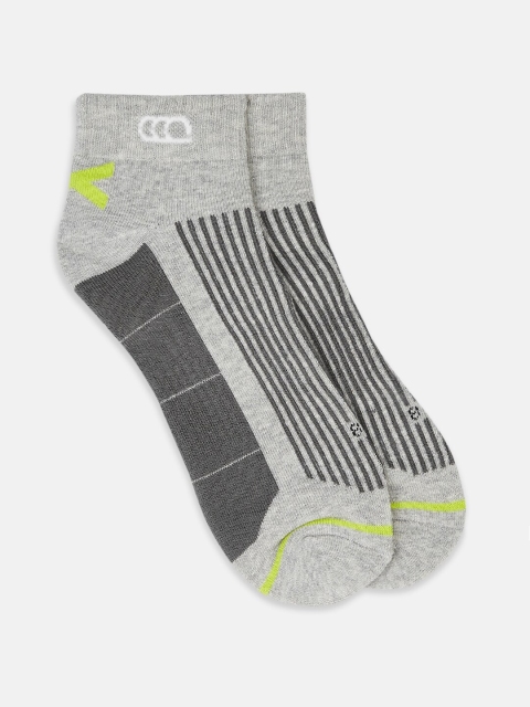 

Ajile by Pantaloons Men Grey Striped Ankle-Length Socks