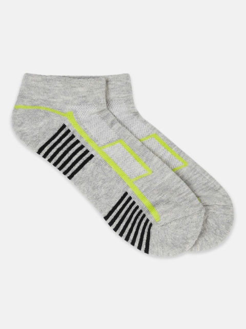 

Ajile by Pantaloons Women Grey & Green Patterned Ankle-Length Socks