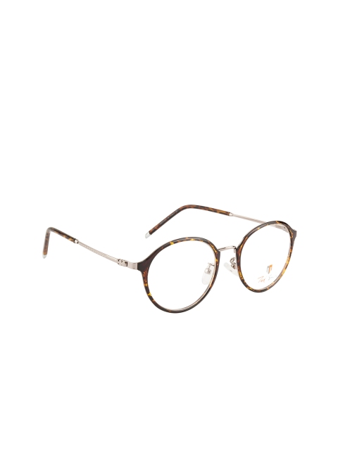 

Ted Smith Unisex Brown & Silver-Toned Full Rim Round Frames