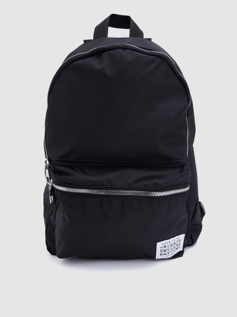 

DeFacto Women Black Solid Backpack