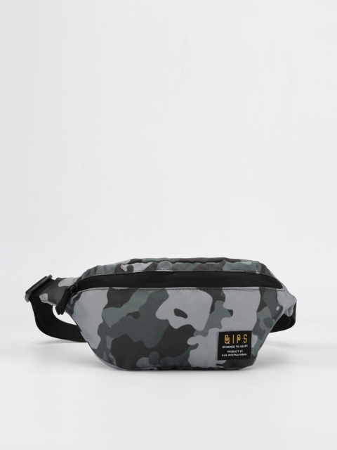 

QIPS Grey Printed Waist Pouch