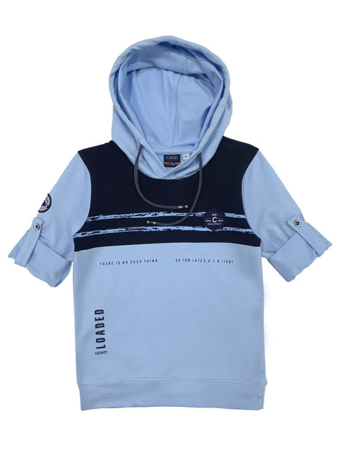 

CAVIO Boys Blue Printed T-shirt