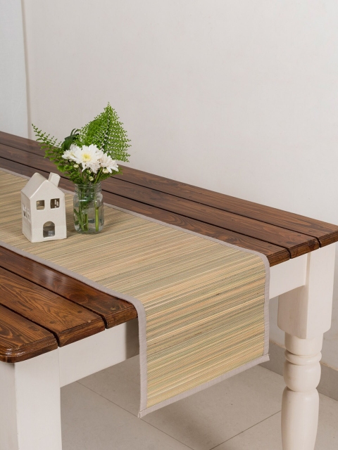 

The Yellow Dwelling Beige & Grey Solid Table Runner