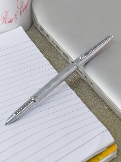

SWISS MILITARY Silver-Toned Solid Nexa Roller Ball Pen