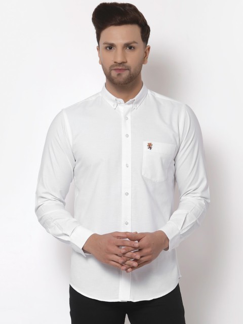 

Red Tape Men White Regular Fit Pure Cotton Casual Shirt