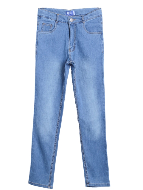 

612 league Boys Blue Classic Slim Fit Light Fade Jeans