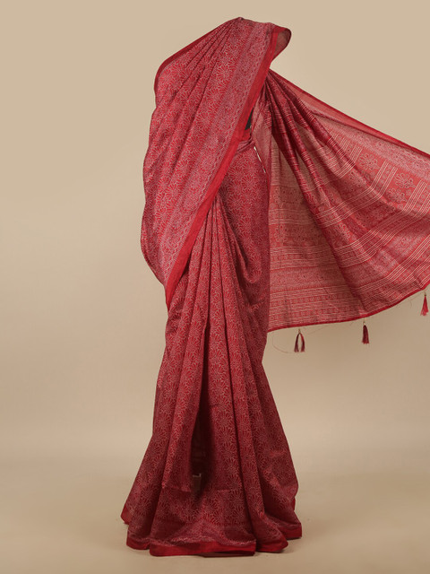 

Pothys Maroon Floral Saree