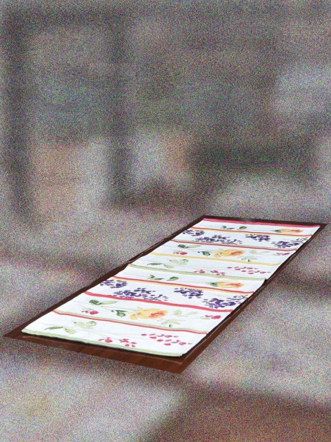 

AVI Living White & Yellow Floral Table Runner