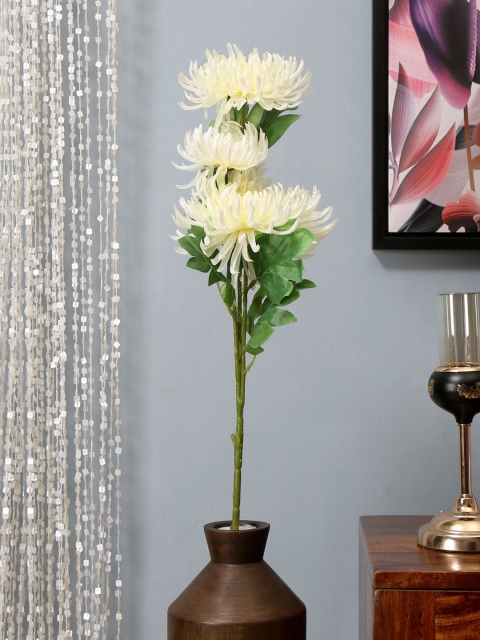 

Athome by Nilkamal White & Green Artificial Chrysanthemum Stick Flower Without Pot