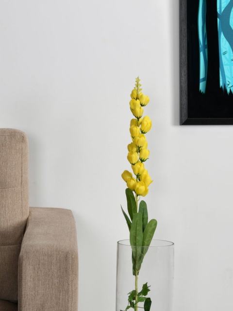 

Athome by Nilkamal Yellow & Green Artificial Stick Ireland Bells Flower