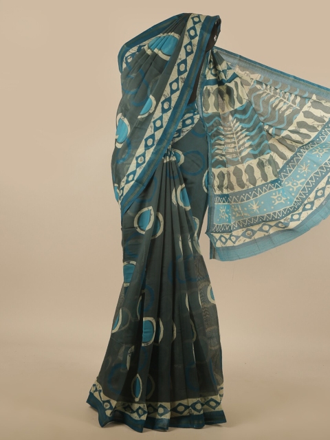 

Pothys Grey & White Printed Saree