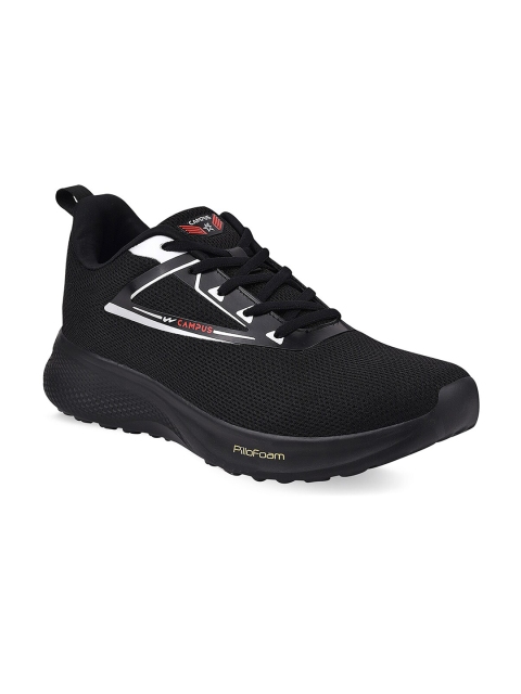 

Campus Men Black Mesh Running Shoes