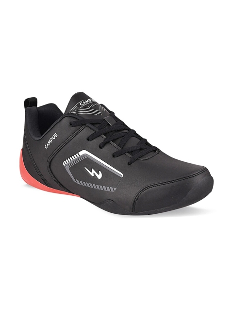 

Campus Men Black Mesh Running Shoes
