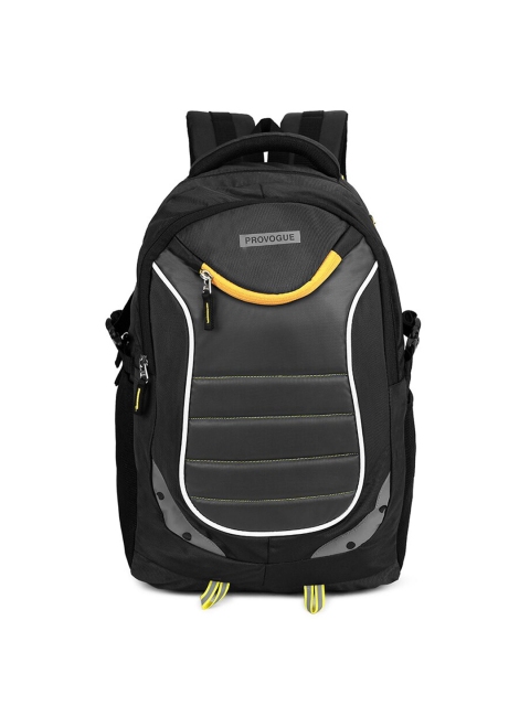 

Provogue Unisex Black & Grey Backpack with Reflective Strip