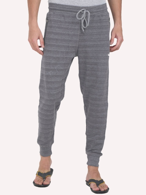 

Genx Men Grey Striped Pure Cotton Lounge Pants
