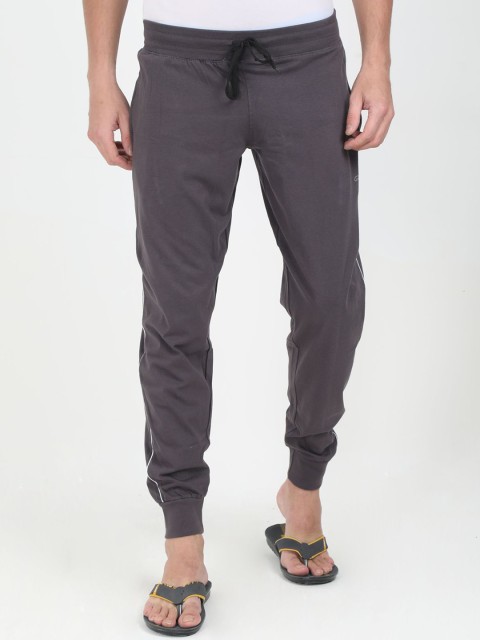 

Genx Men Grey Solid Cotton Lounge Pants, Blue