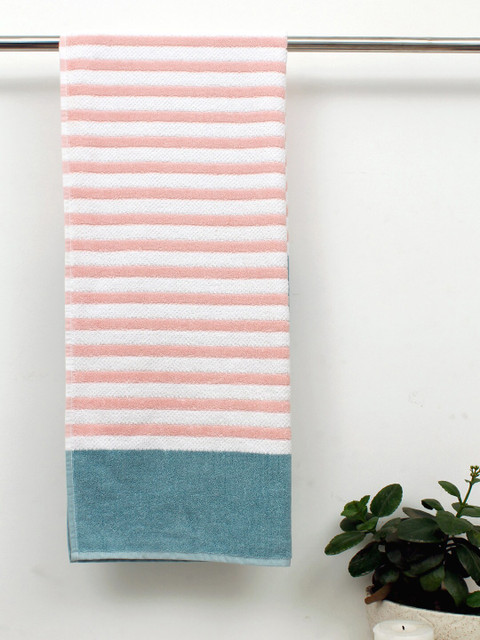 

AVI Living Blue & Yellow Pack Of 2 Ultra Soft Super Absorbent Bath Towel- 500 GSM