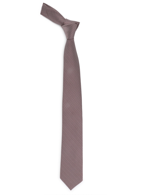 

Calvadoss Men Red & White Woven Design Broad Tie