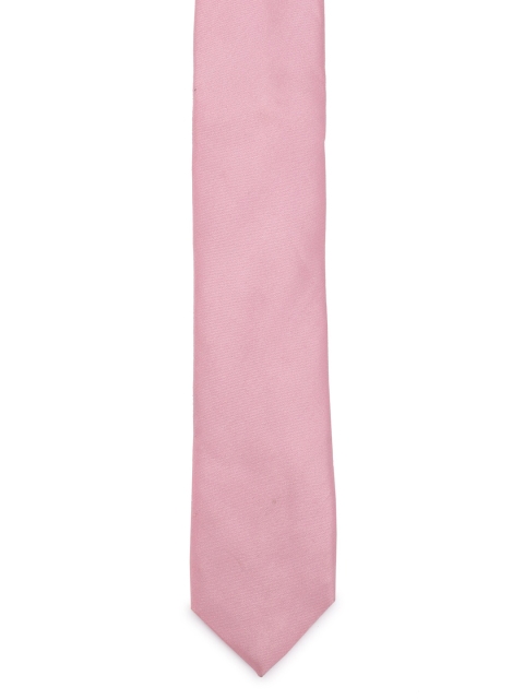 

Calvadoss Men Pink Solid Texture Broad Tie