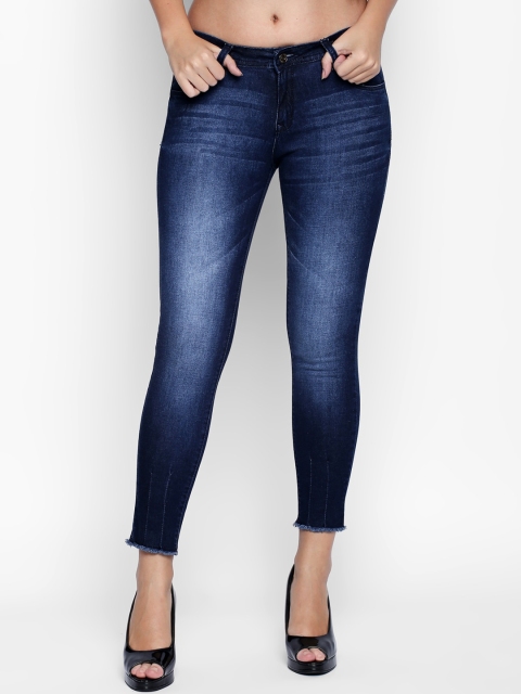 

fungus Women Blue Slim Fit Heavy Fade Stretchable Jeans