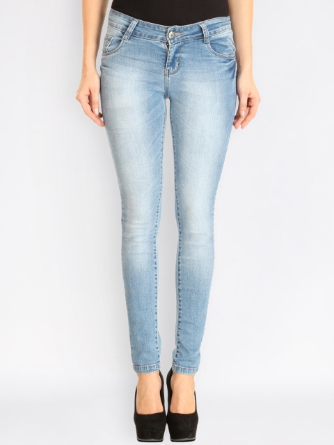 

fungus Women Blue Slim Fit Heavy Fade Stretchable Jeans