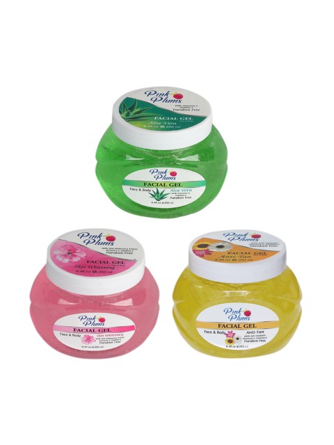 

Pink Plums Aloevera Skin whitening Anti-Tan Face & Body Gel, Multi