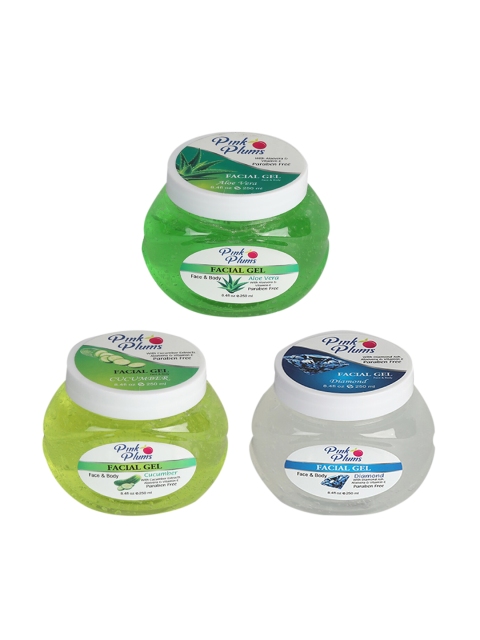 

Pink Plums Unisex Aloevera & Cucumber Diamond Face & Body Facial Gel, Multi