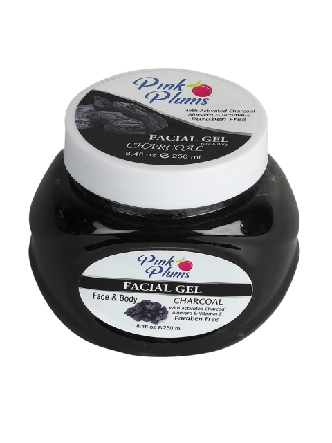 

Pink Plums Charcoal Paraben Free Facial Gel 250ml, Black
