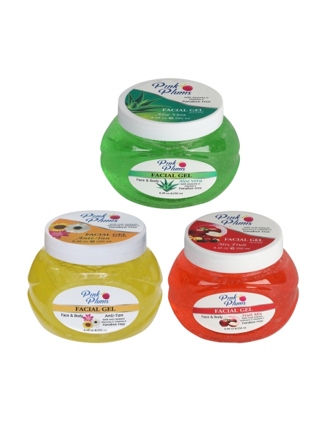 

Pink Plums Set of 3 Multi Face & Body Facial Gel 250 Ml