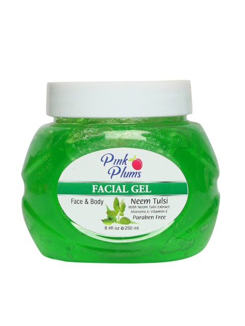 

Pink Plums Green Neem Tulsi Face & Body Facial Gel