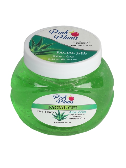 

Pink Plums Aloevera Face & Body Facial Gel - 250 ml, Green