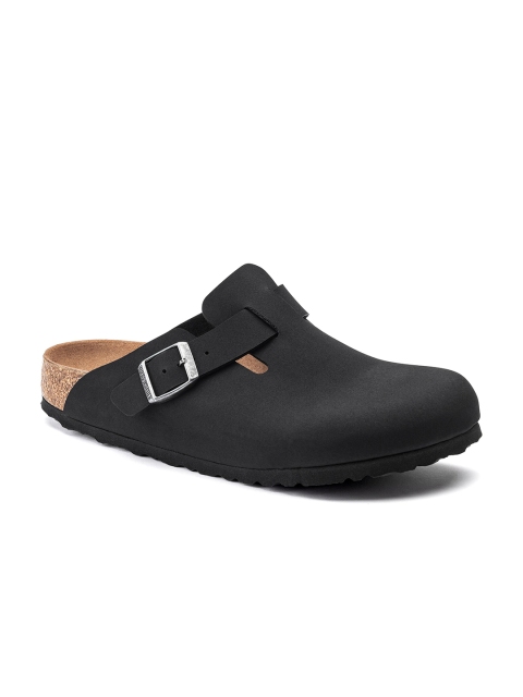 

Birkenstock Unisex Black & Brown Boston Vegan Black Narrow Clogs