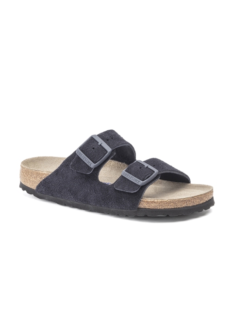 

Birkenstock Arizona Unisex Regular Width Blue & Beige Rubber Sliders