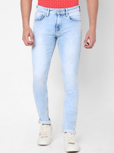 

SPYKAR Men Blue Slim Fit Low-Rise Heavy Fade Stretchable Jeans