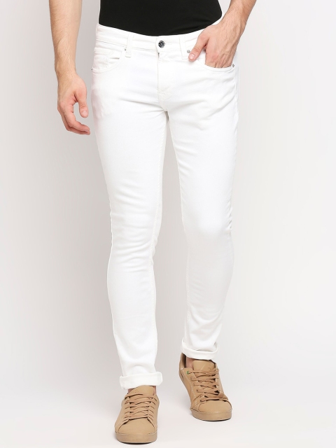 

SPYKAR Men White Slim Fit Low-Rise Stretchable Jeans