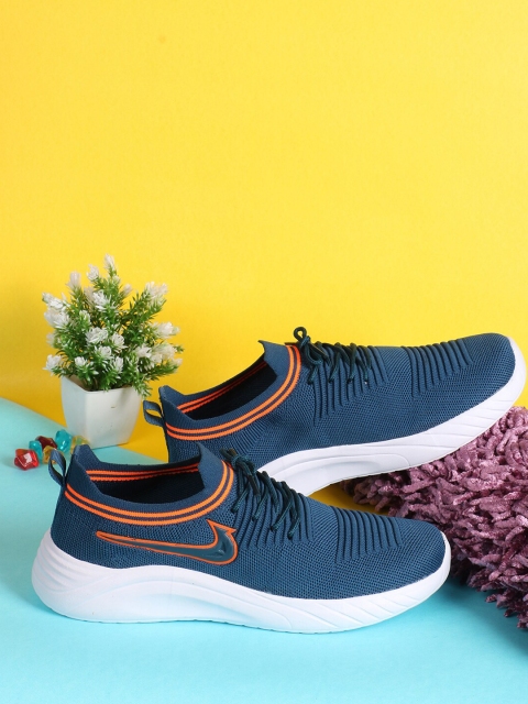 

CLYMB Men Blue Mesh Running Non-Marking Shoes
