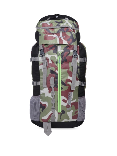 

Teakwood Leathers Green & Black Graphic Rucksack