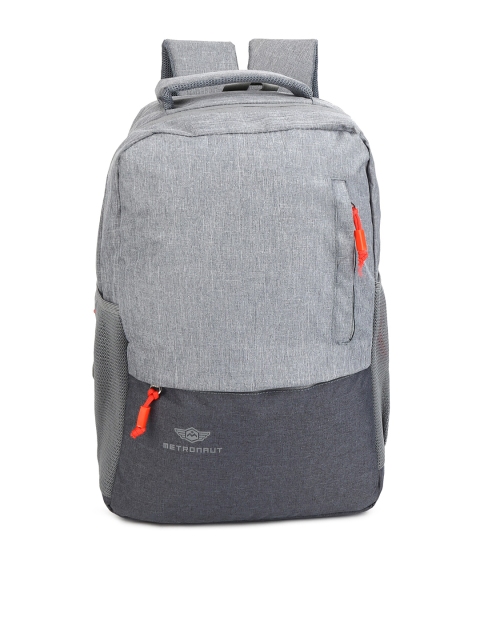 

Metronaut Unisex Grey & Grey Melange with Reflective Strip Backpack