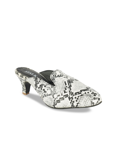 

STALK Black Printed Block Mules