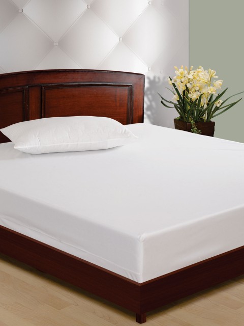 

SWAYAM White Double Bed Mattress Protector