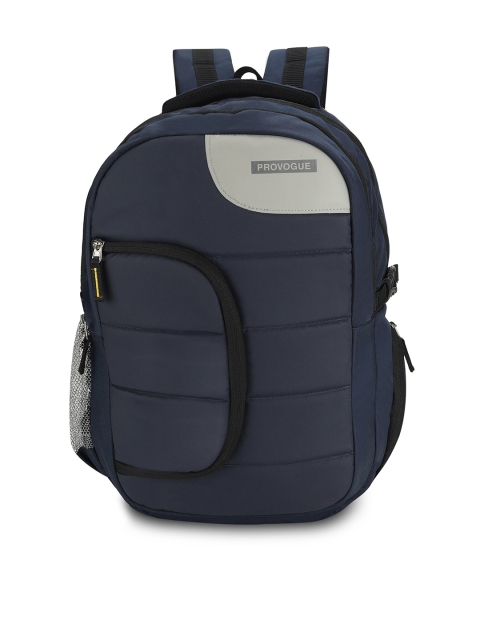 

Provogue Unisex Blue & Grey Backpack with Rain Cover
